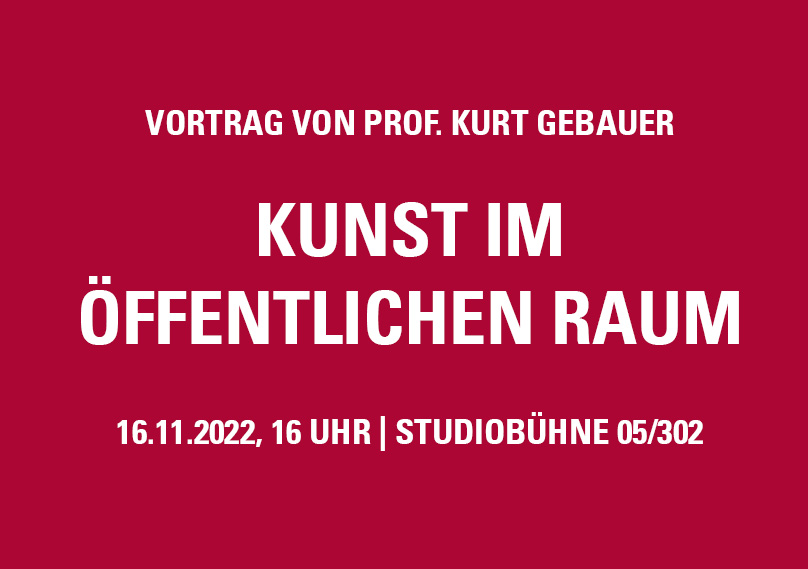 Vortrag "Kunst im öffentlichen Raum"